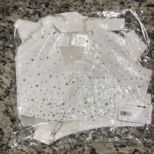 BRAND NEW FASHION NOVA WHITE BIKINI